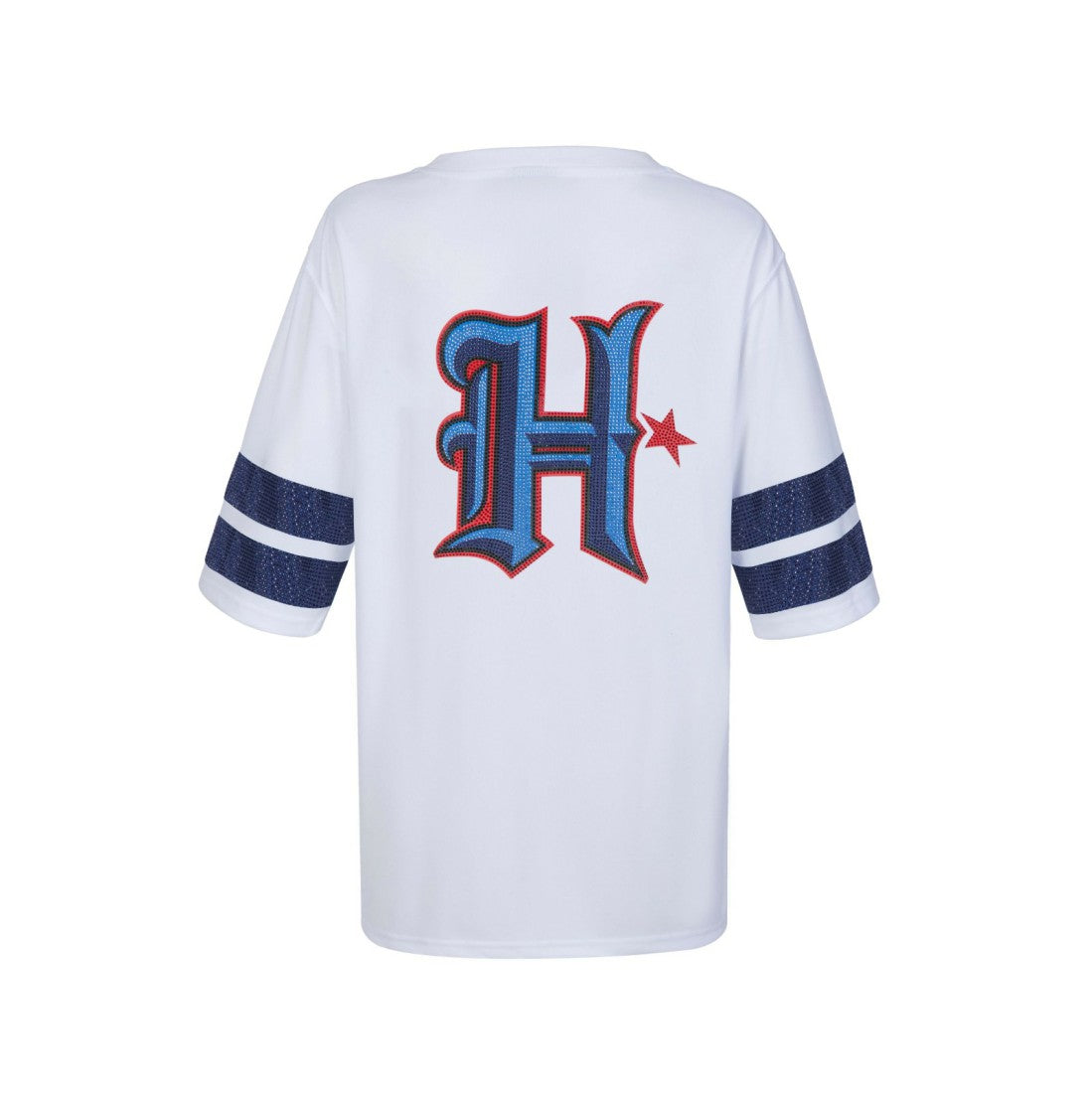 Houston Texans Cuce Women's Rhinestone V-Neck Tunic - White cheap