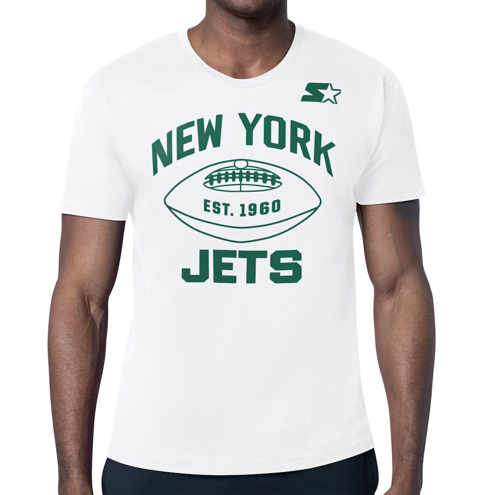 New York Jets Starter Green and White Forever T-Shirt - White outlet