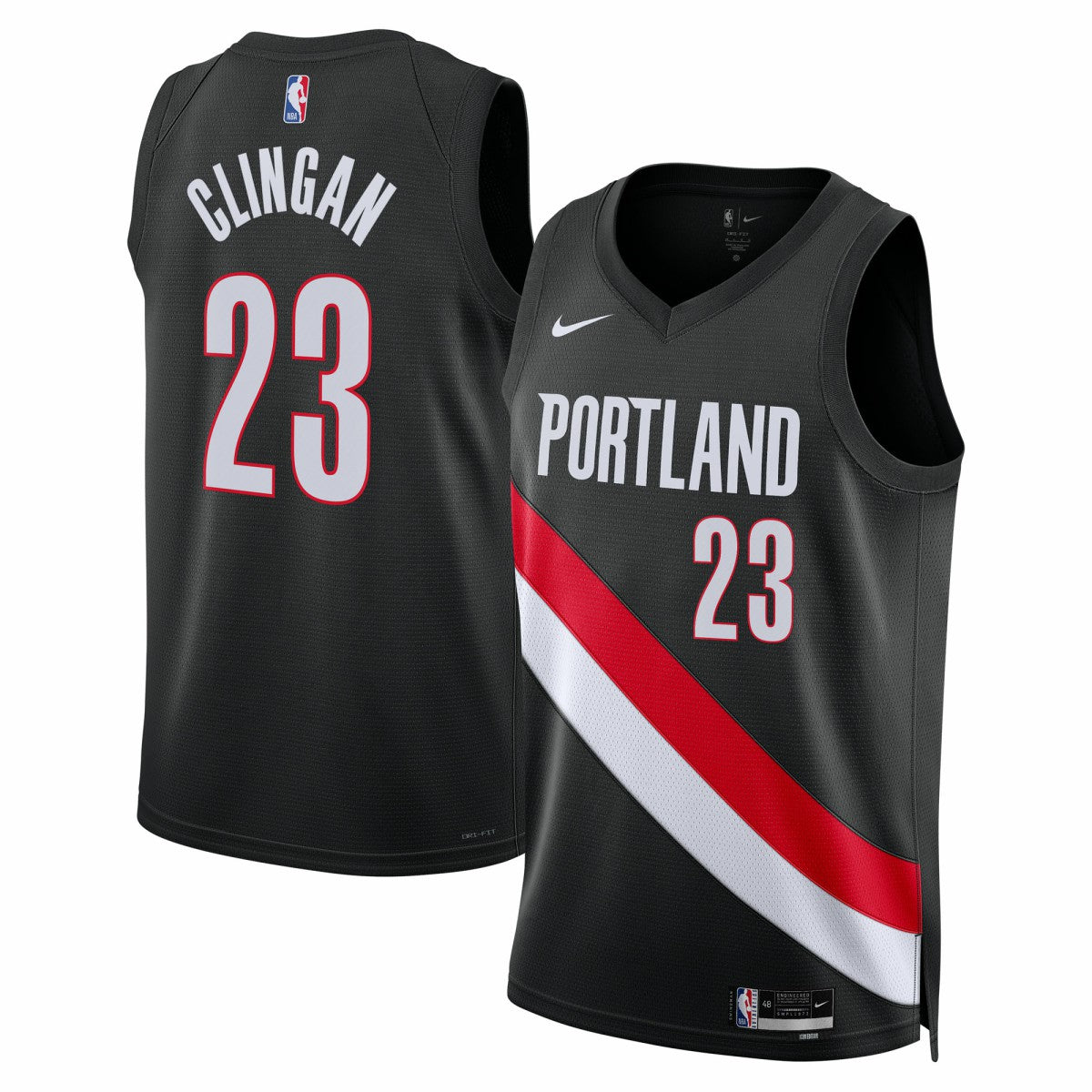 Donovan Clingan Portland Trail Blazers Unisex Swingman Jersey - Icon Edition - Black online