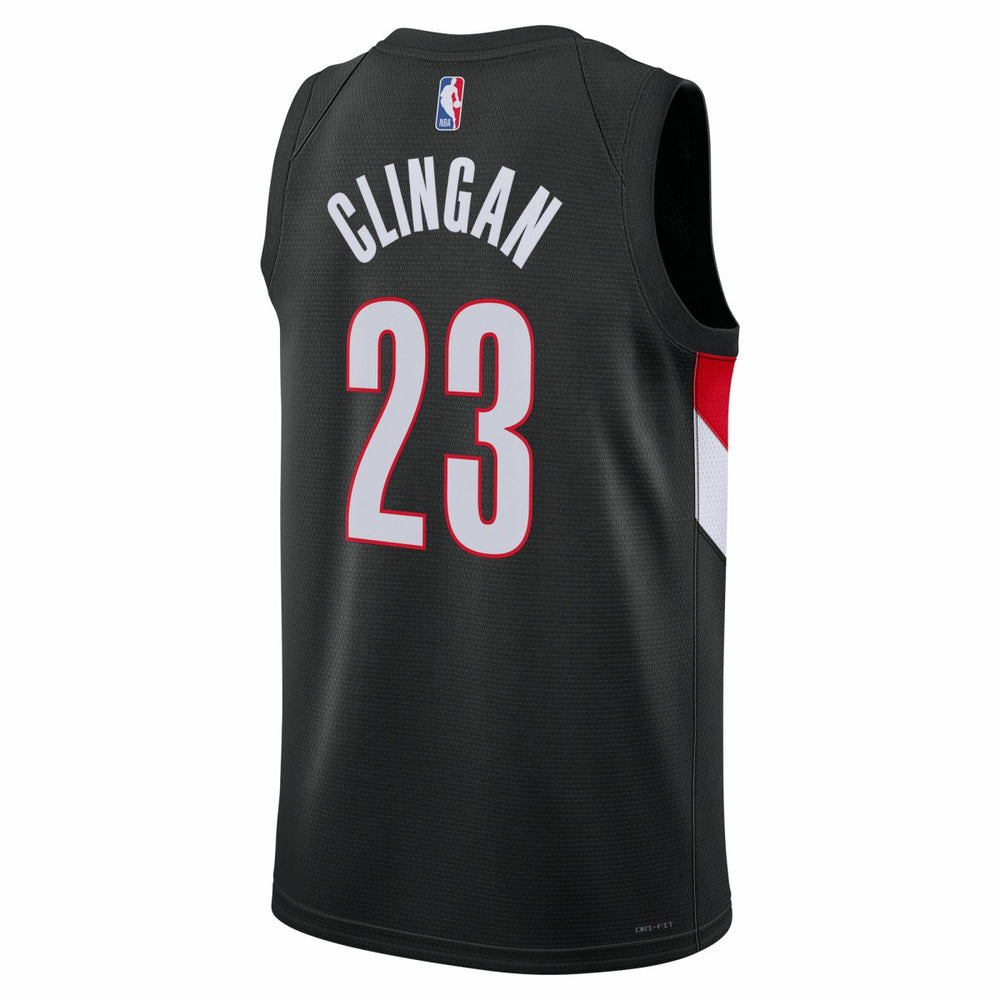 Donovan Clingan Portland Trail Blazers Unisex Swingman Jersey - Icon Edition - Black online