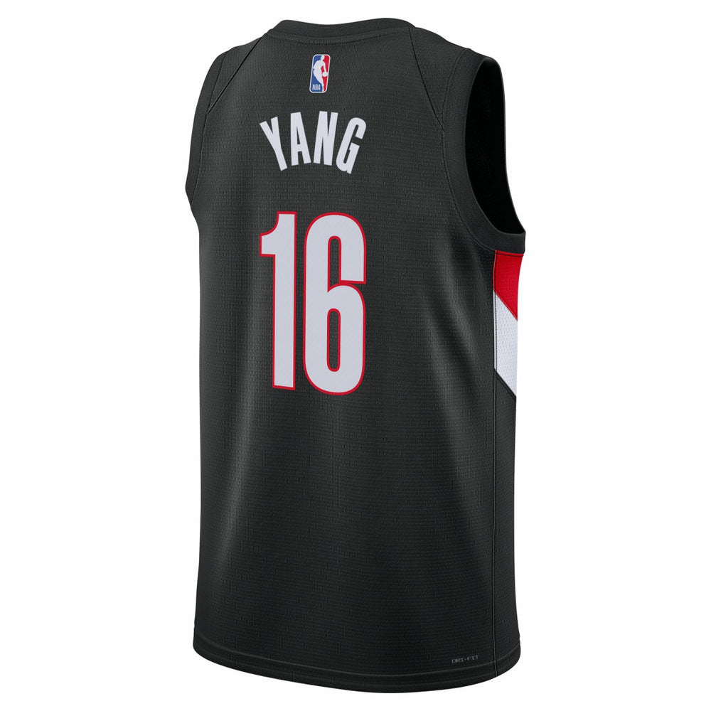 Yang Hansen Portland Trail Blazers Unisex Swingman Jersey - Icon Edition - Black shop