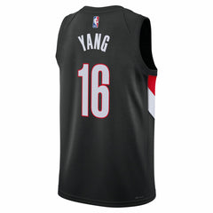Yang Hansen Portland Trail Blazers Unisex Swingman Jersey - Icon Edition - Black shop