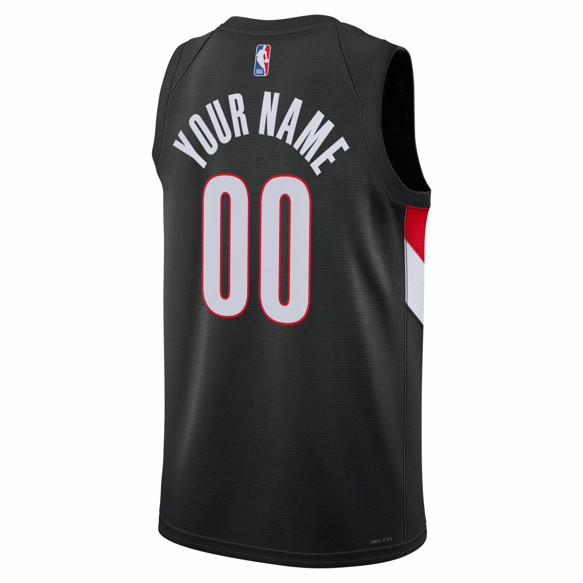 Portland Trail Blazers Unisex Swingman Custom Jersey - Icon Edition - Black cheap