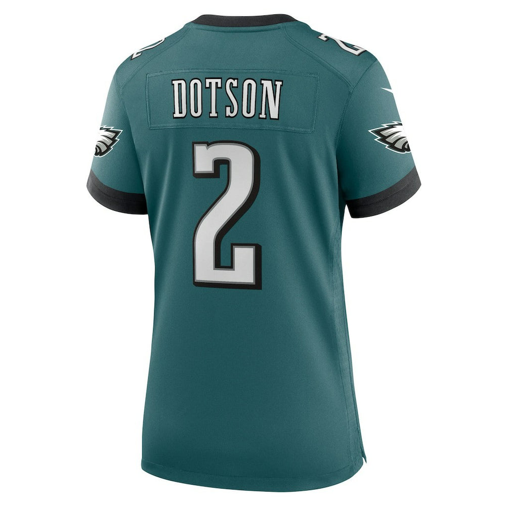 Jahan Dotson Philadelphia Eagles Women's Team Game Jersey - Midnight Green online