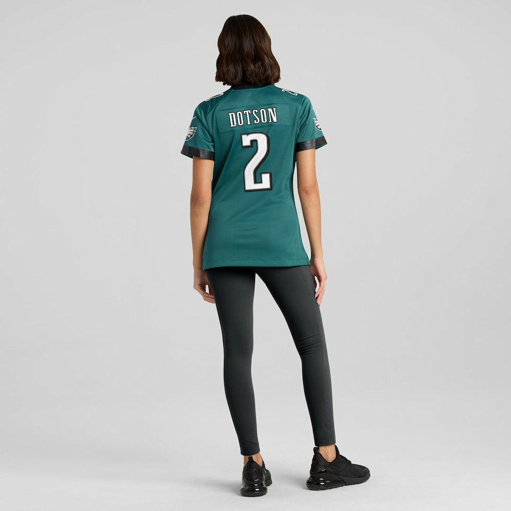 Jahan Dotson Philadelphia Eagles Women's Team Game Jersey - Midnight Green online