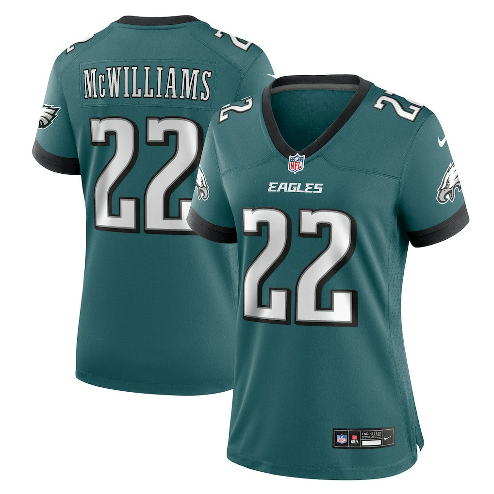 Mac McWilliams Philadelphia Eagles Women's Team Game Jersey - Midnight Green outlet