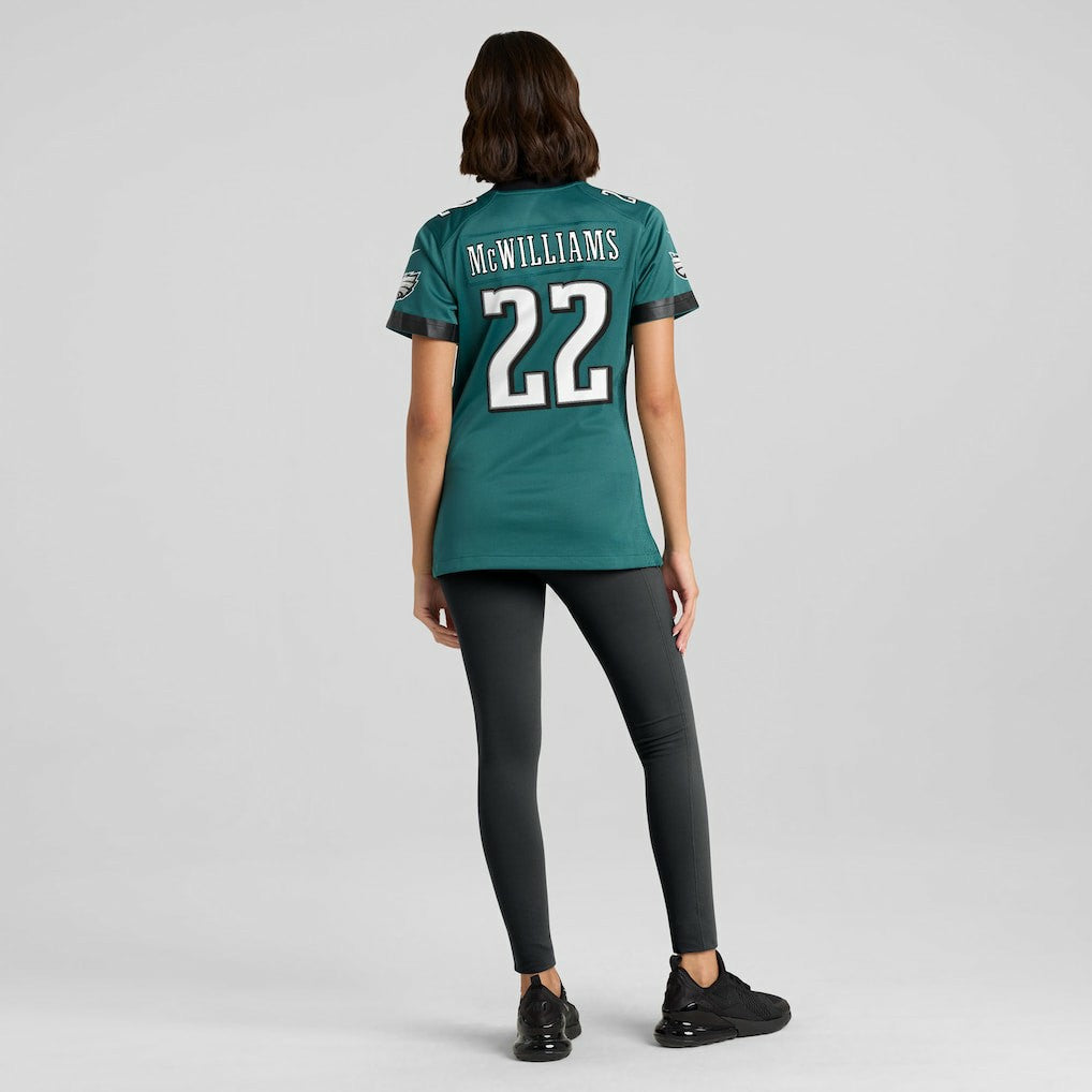 Mac McWilliams Philadelphia Eagles Women's Team Game Jersey - Midnight Green outlet