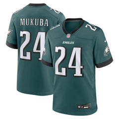 Andrew Mukuba Philadelphia Eagles Team Game Jersey - Midnight Green for sale