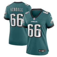 Drew Kendall Philadelphia Eagles Women's Team Game Jersey - Midnight Green sale