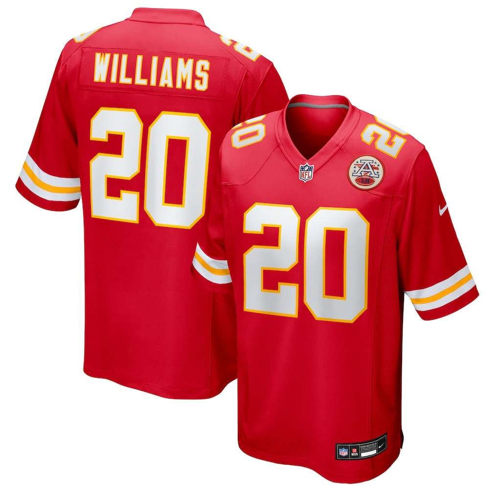 Nohl Williams Kansas City Chiefs Team Game Jersey - Red online
