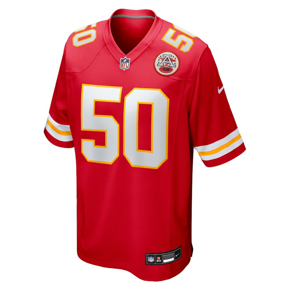 Brandon George Kansas City Chiefs Team Game Jersey - Red cheap