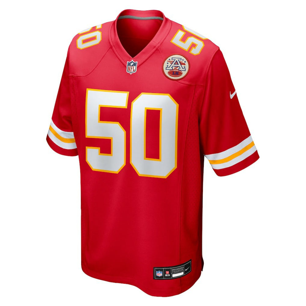 Brandon George Kansas City Chiefs Team Game Jersey - Red cheap