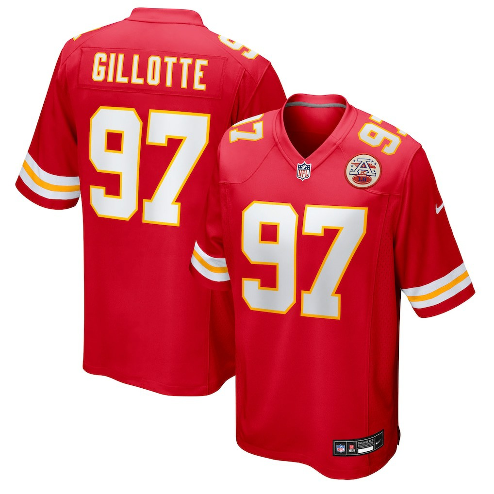 Ashton Gillotte Kansas City Chiefs Team Game Jersey - Red for sale