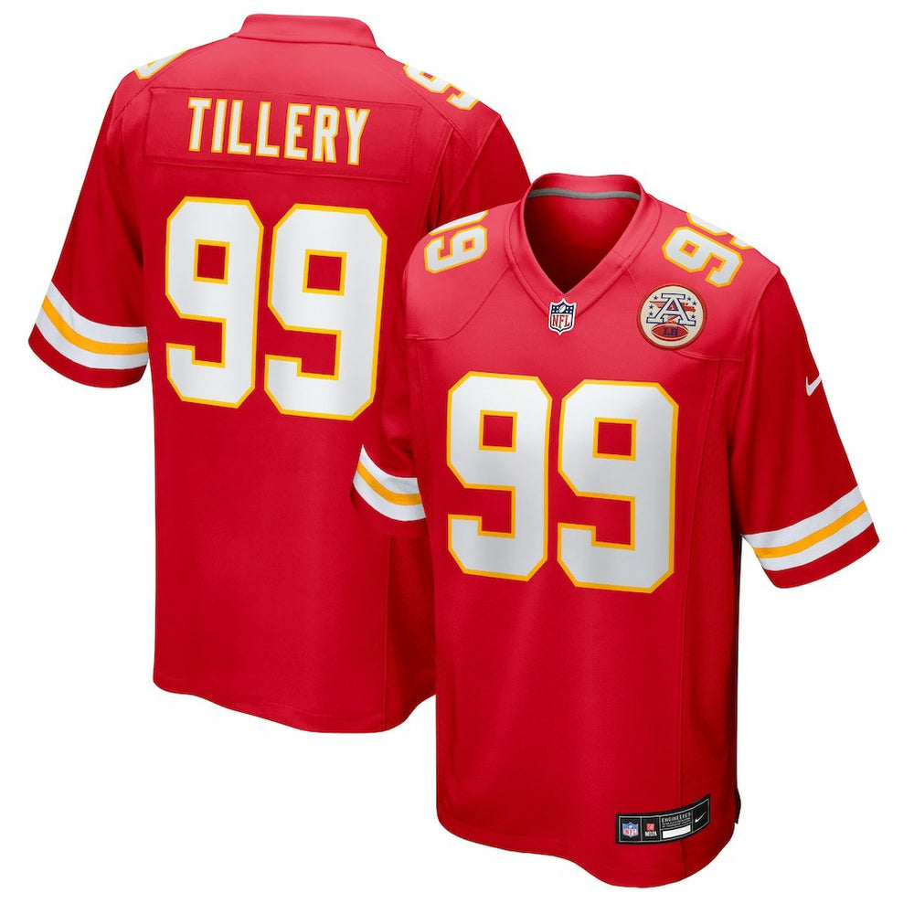 Jerry Tillery Kansas City Chiefs Team Game Jersey - Red cheap