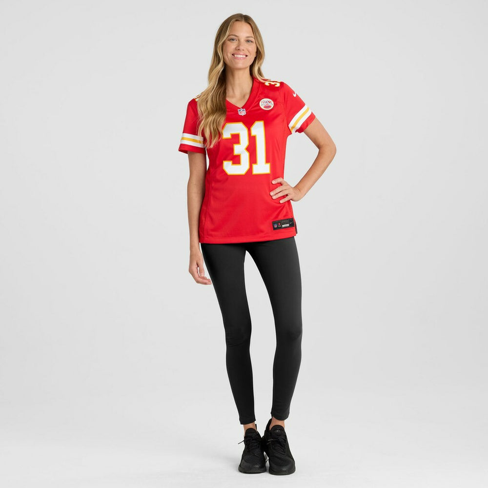 Jeffrey Bassa Kansas City Chiefs Women's Team Game Jersey - Red for sale