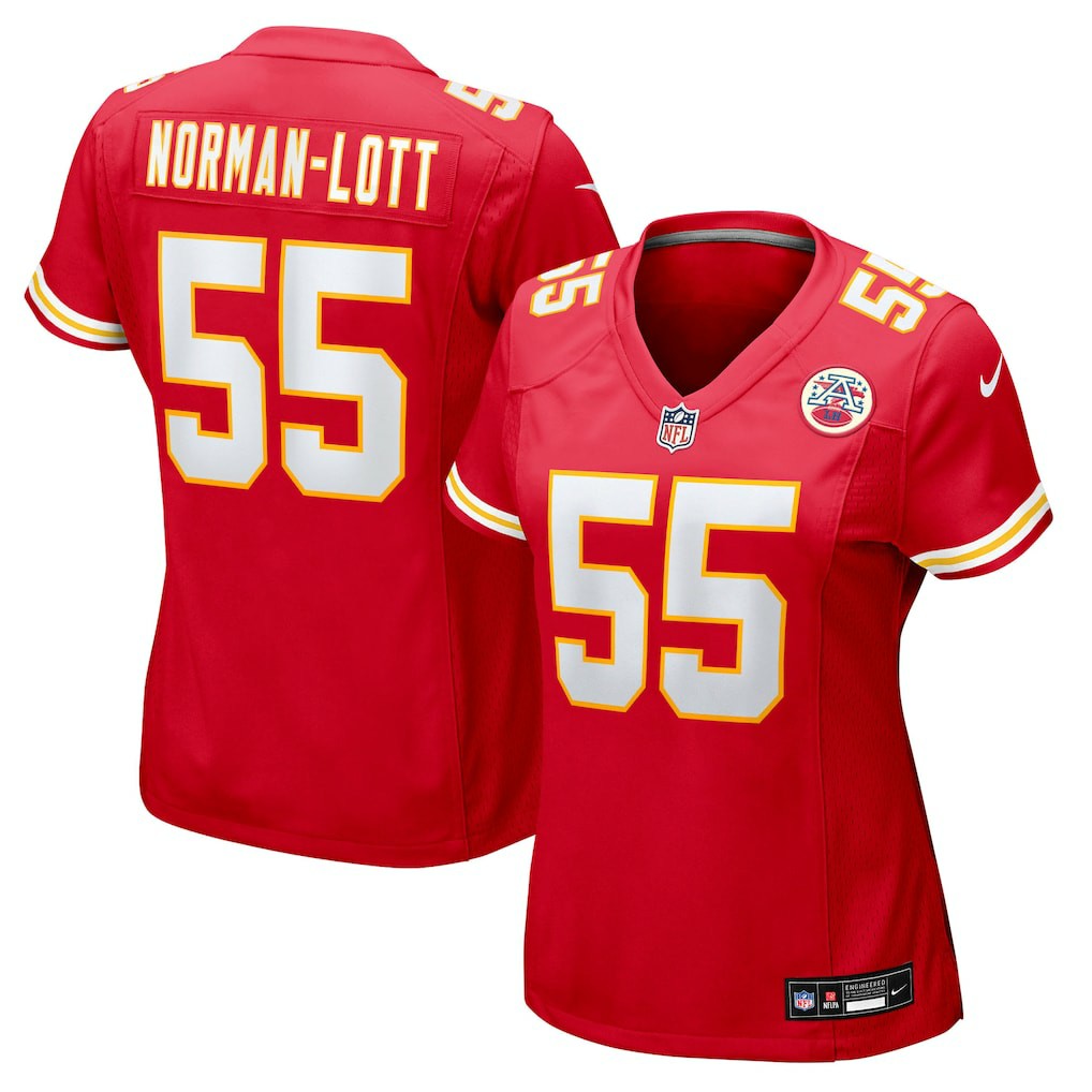 Omarr Norman-Lott Kansas City Chiefs Women's Team Game Jersey - Red for sale