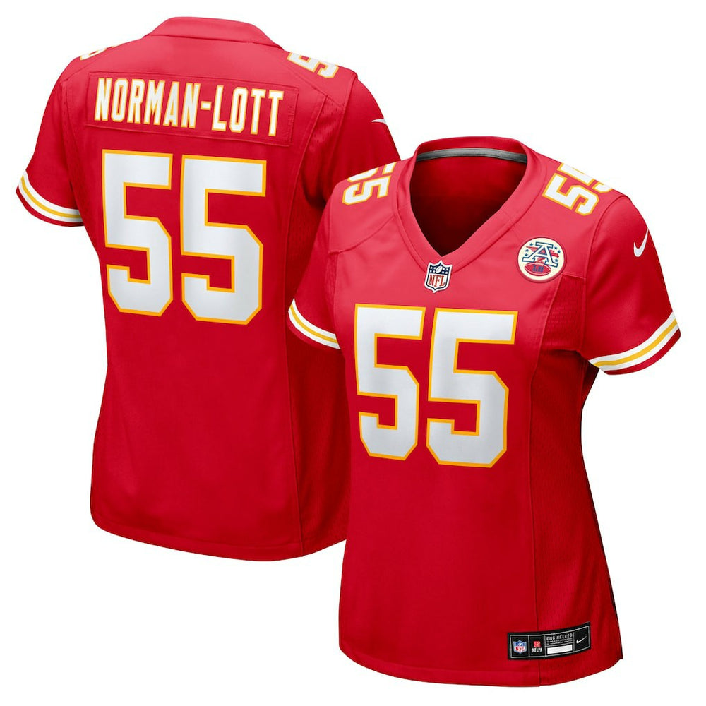 Omarr Norman-Lott Kansas City Chiefs Women's Team Game Jersey - Red for sale