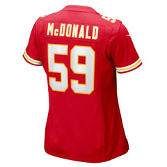 Cooper McDonald Kansas City Chiefs Women's Team Game Jersey - Red sale