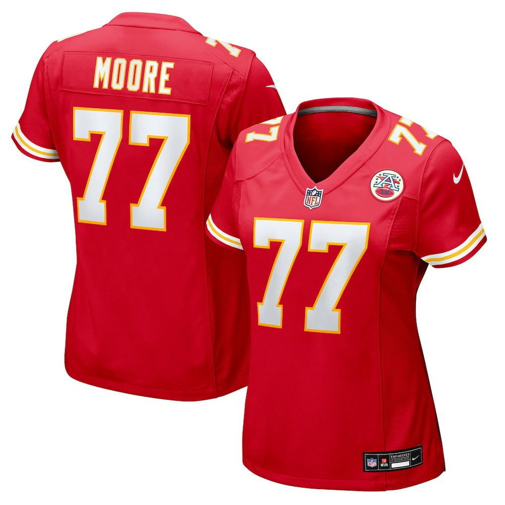 Jaylon Moore Kansas City Chiefs Women's Team Game Jersey - Red discount
