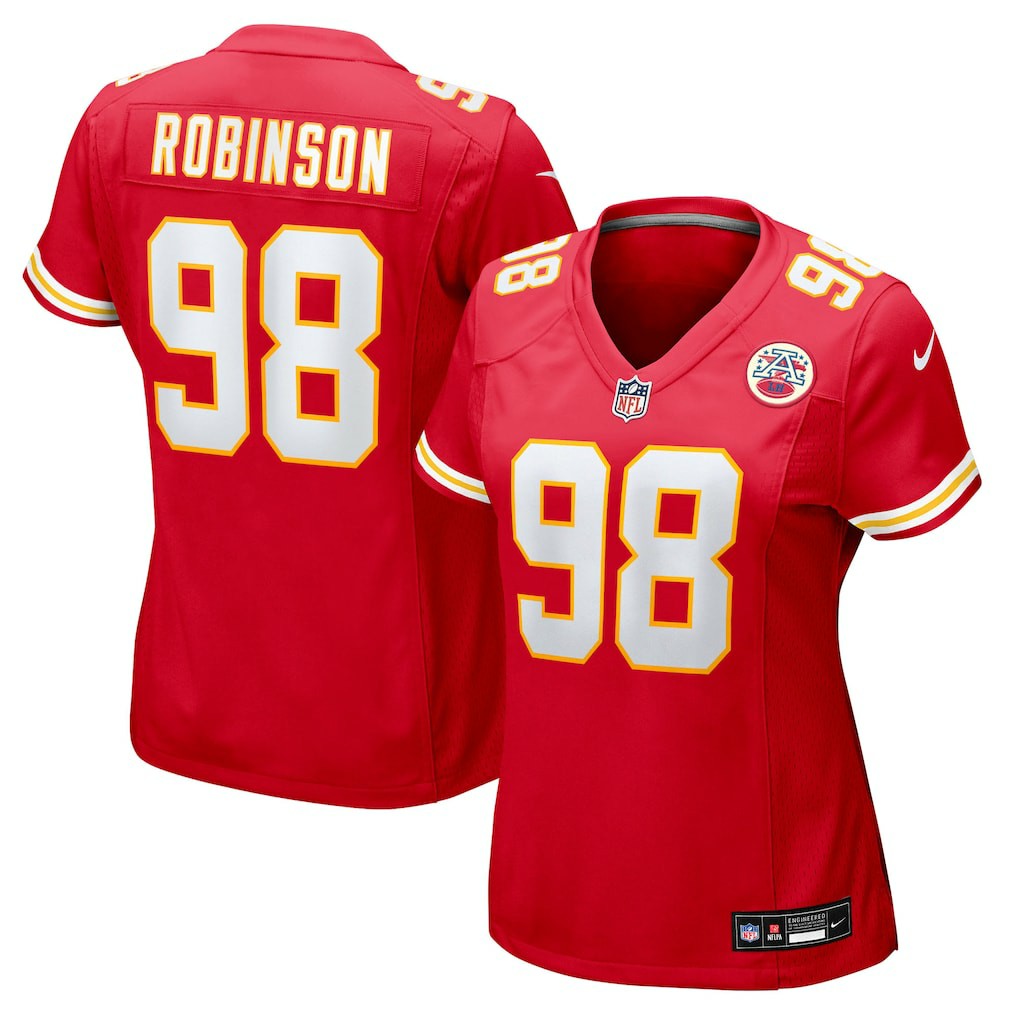 Janarius Robinson Kansas City Chiefs Women's Team Game Jersey - Red on sale