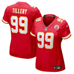 Jerry Tillery Kansas City Chiefs Women's Team Game Jersey - Red sale