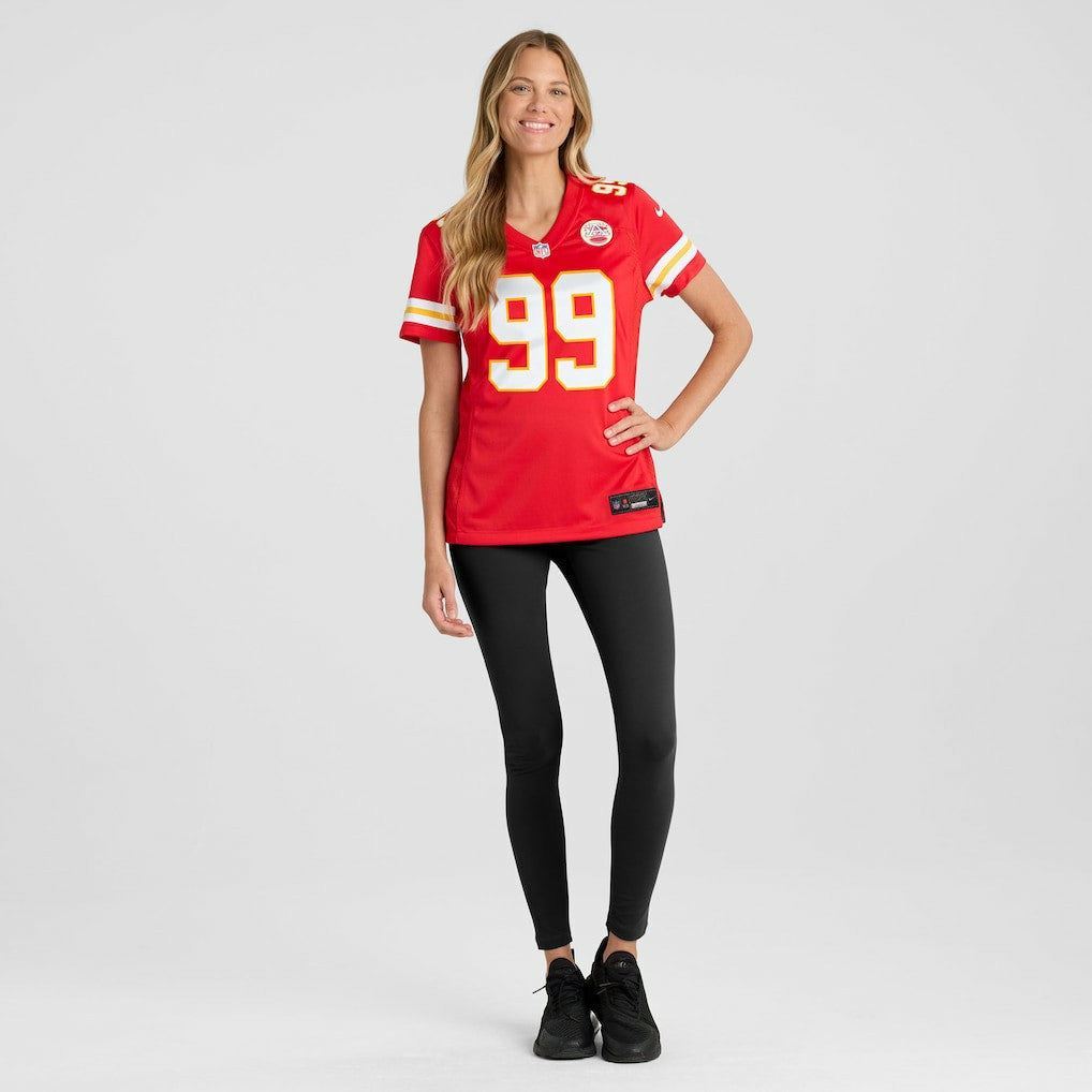 Jerry Tillery Kansas City Chiefs Women's Team Game Jersey - Red sale