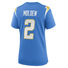 Elijah Molden Los Angeles Chargers Women's Team Game Jersey - Powder Blue for sale