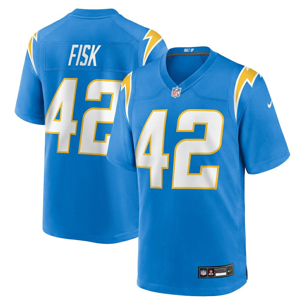 Tucker Fisk Los Angeles Chargers Team Game Jersey - Powder Blue sale