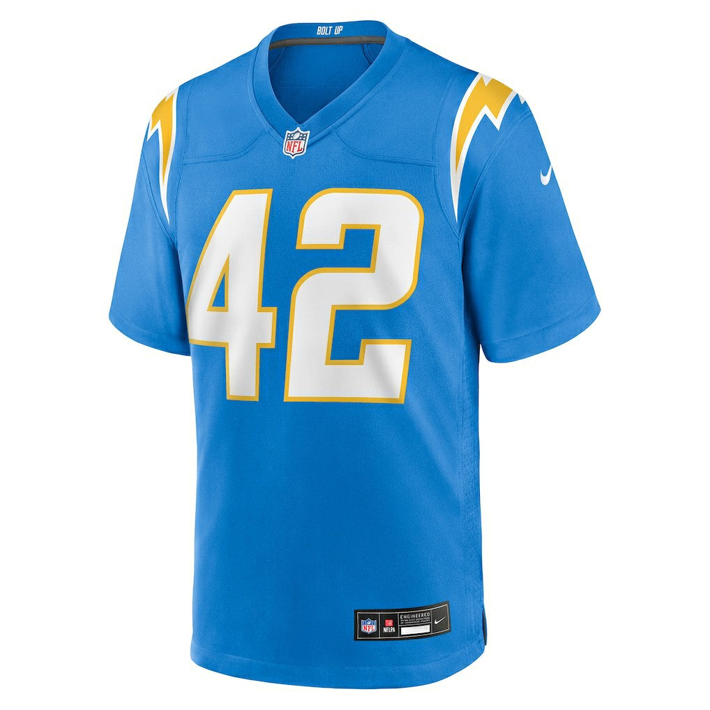 Tucker Fisk Los Angeles Chargers Team Game Jersey - Powder Blue sale