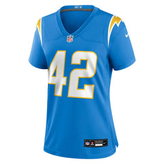 Tucker Fisk Los Angeles Chargers Women's Team Game Jersey - Powder Blue outlet