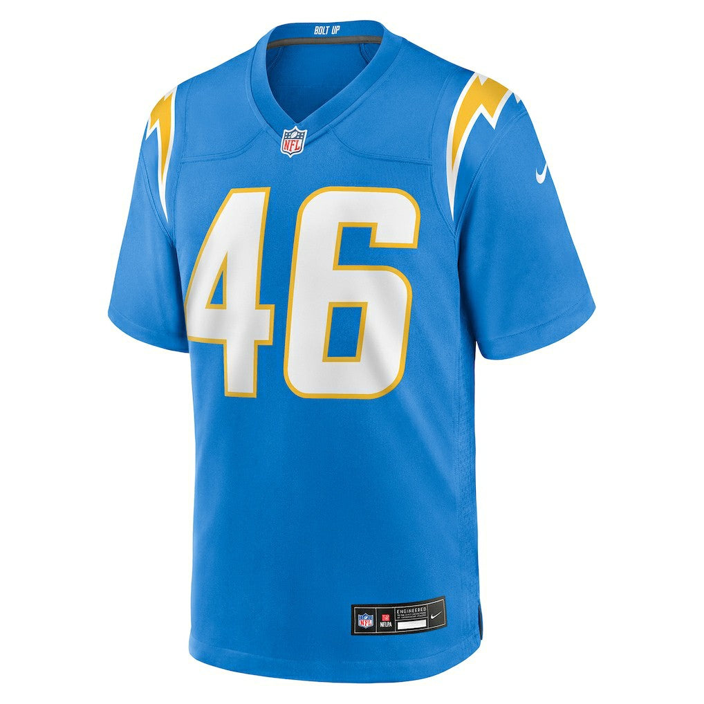 Nikko Reed Los Angeles Chargers Team Game Jersey - Powder Blue on sale