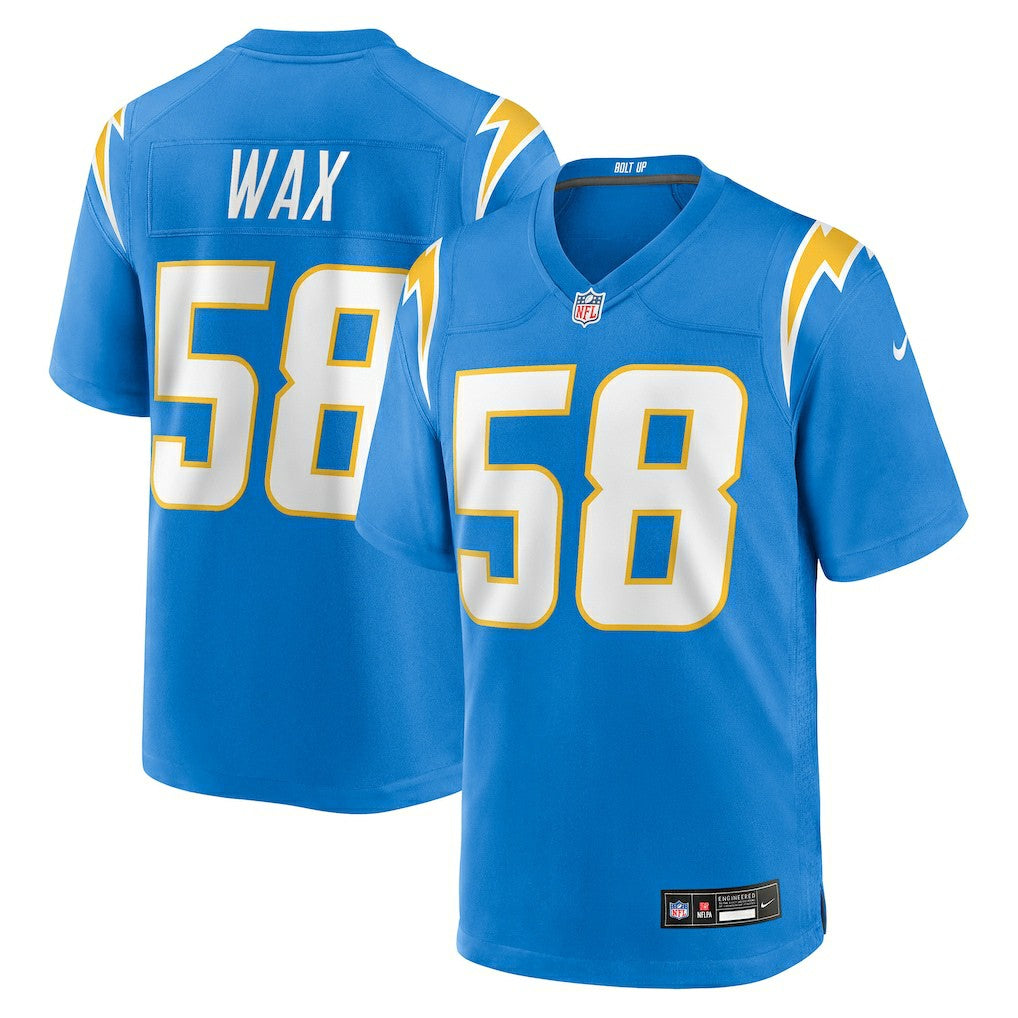 Marlowe Wax Los Angeles Chargers Team Game Jersey - Powder Blue cheap