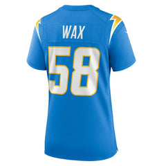 Marlowe Wax Los Angeles Chargers Women's Team Game Jersey - Powder Blue for sale