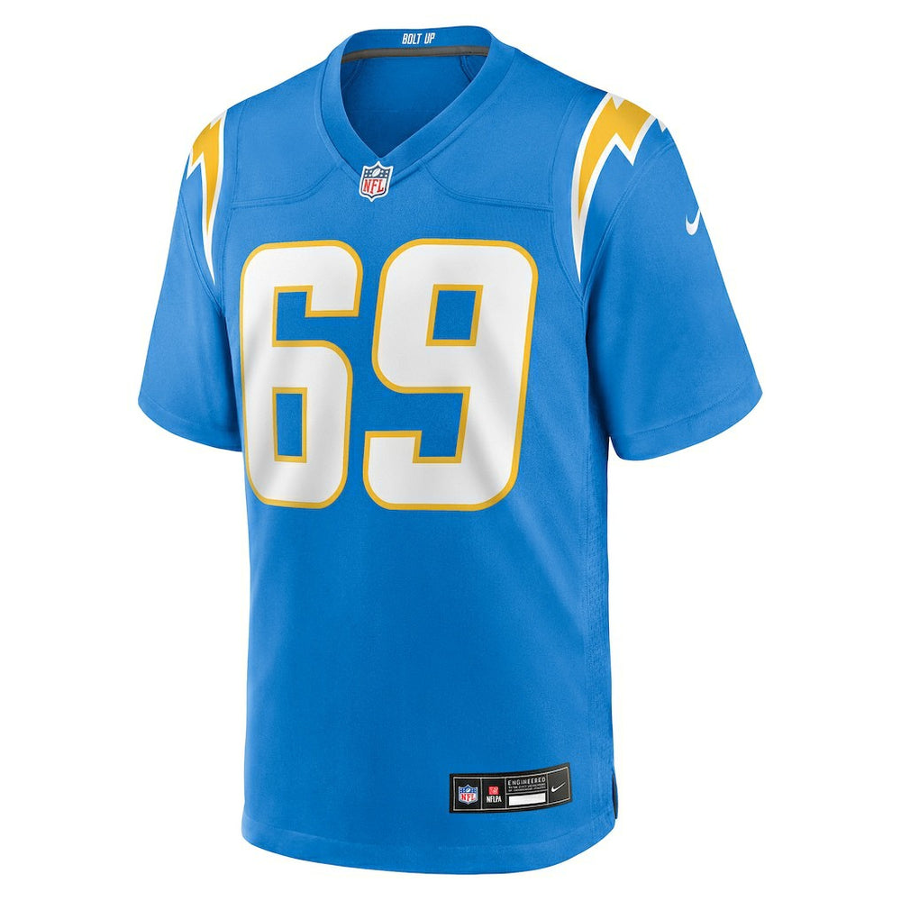Josh Fuga Los Angeles Chargers Team Game Jersey - Powder Blue discount