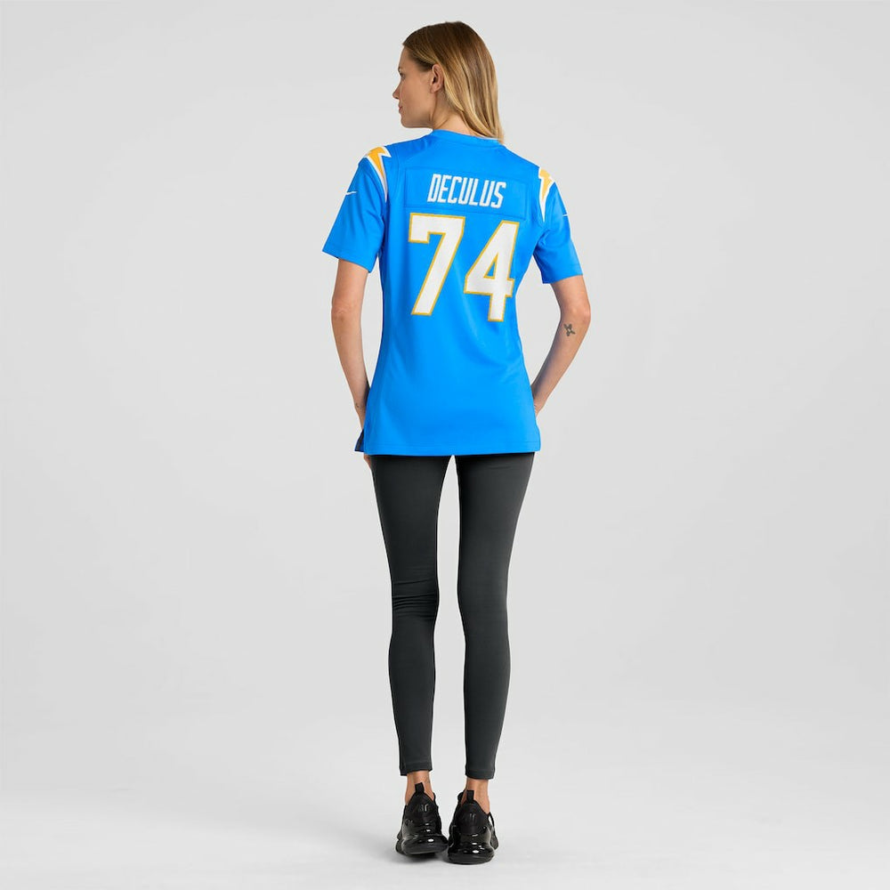 Austin Deculus Los Angeles Chargers Women's Team Game Jersey - Powder Blue sale