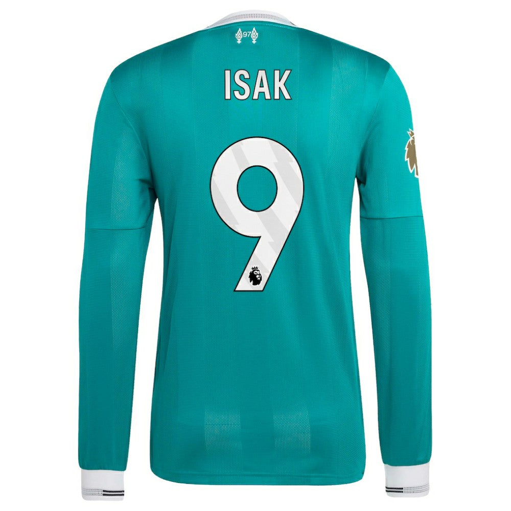 Alexander Isak Liverpool 2025/26 Third Long Sleeve Player Jersey - Green sale