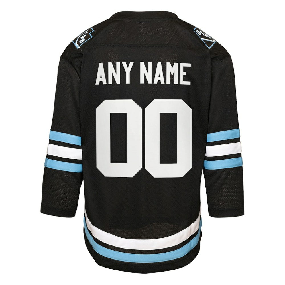 Utah Mammoth Youth Home Replica Custom Jersey - Black Jerseys