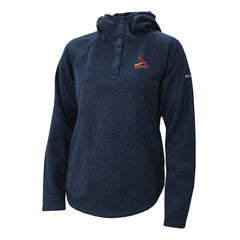St. Louis Cardinals Women's Half-Snap Pullover Hoodie Navy