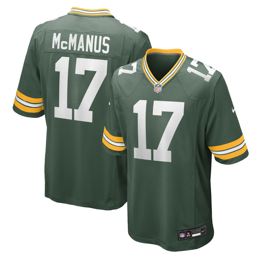 Brandon McManus Green Bay Packers Team Game Jersey - Green online