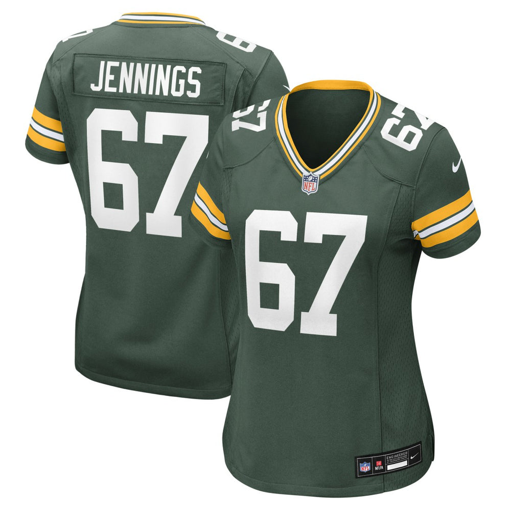 Donovan Jennings Green Bay Packers Women's Team Game Jersey - Green for sale