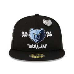 Memphis Grizzlies 2026 NBA Global Games Berlin 59FIFTY Fitted Hat - Black shop