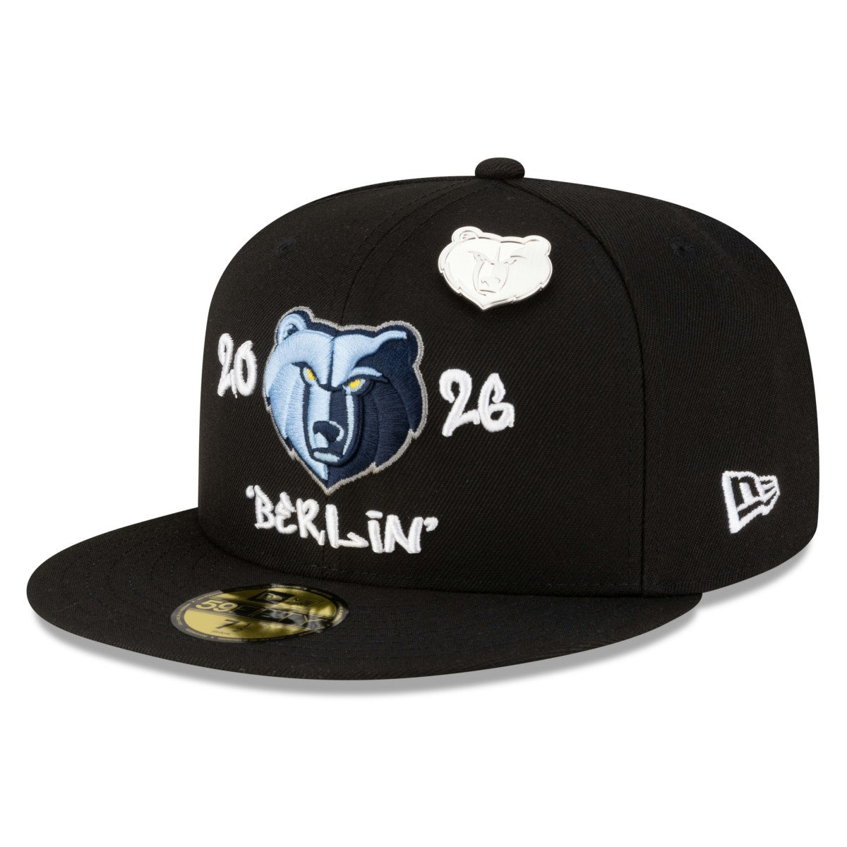 Memphis Grizzlies 2026 NBA Global Games Berlin 59FIFTY Fitted Hat - Black shop