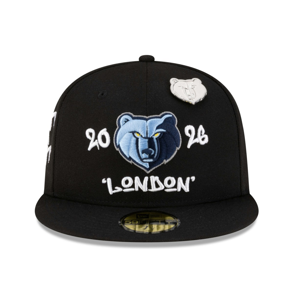 Memphis Grizzlies 2026 NBA Global Games London 59FIFTY Fitted Hat - Black shop
