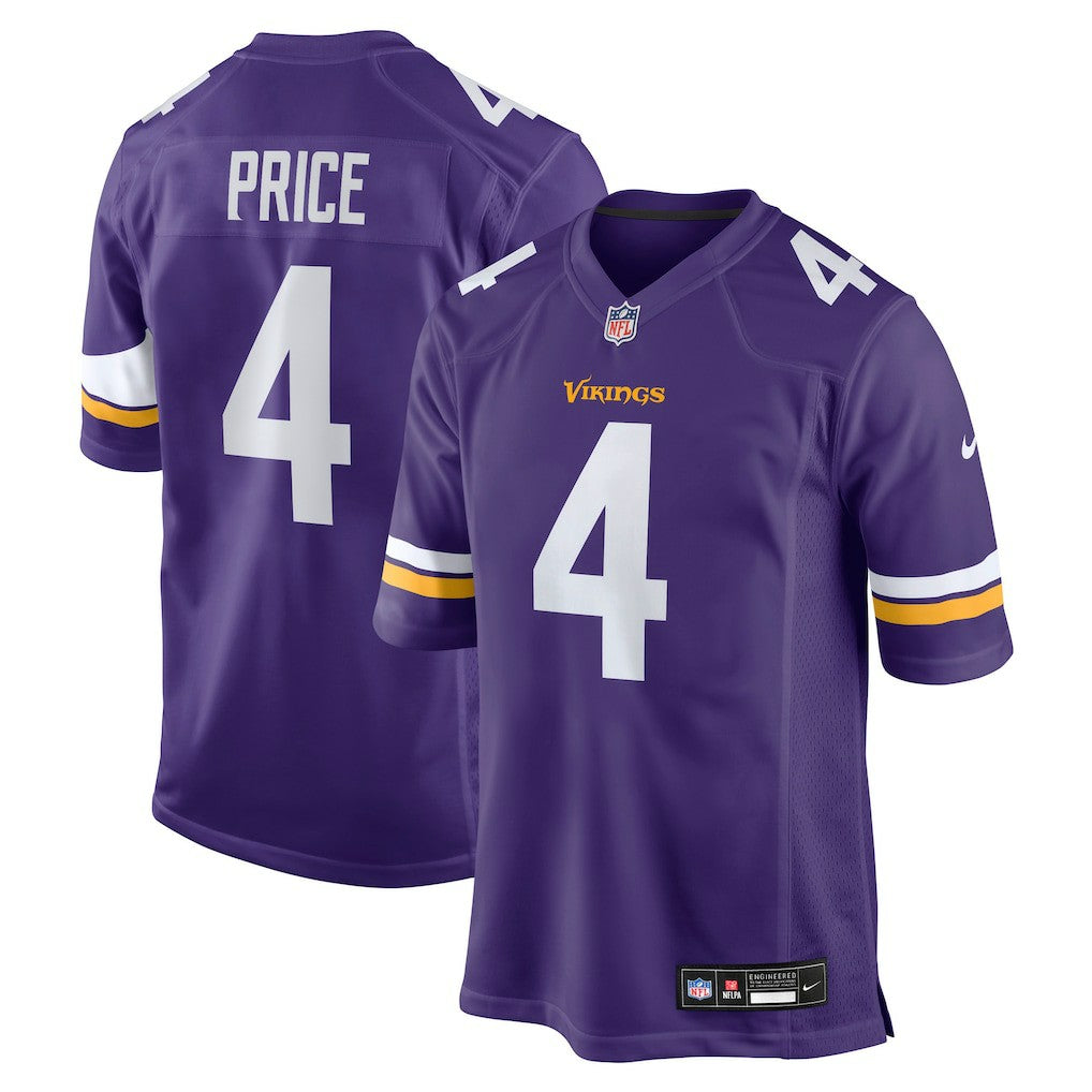 Myles Price Minnesota Vikings Team Game Jersey - Purple outlet