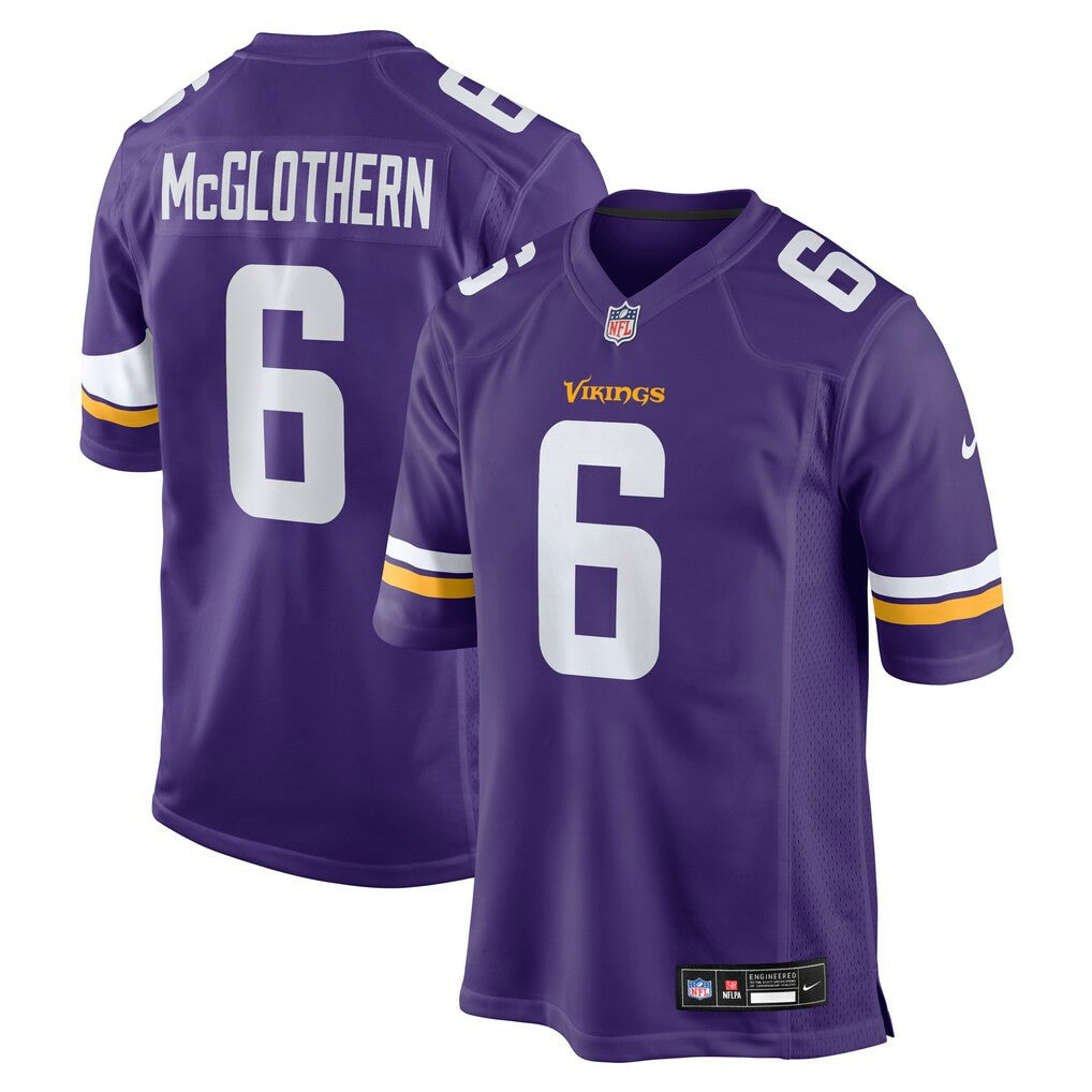 Dwight McGlothern Minnesota Vikings Team Game Jersey - Purple for sale