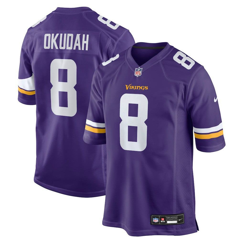 Jeff Okudah Minnesota Vikings Team Game Jersey - Purple for sale