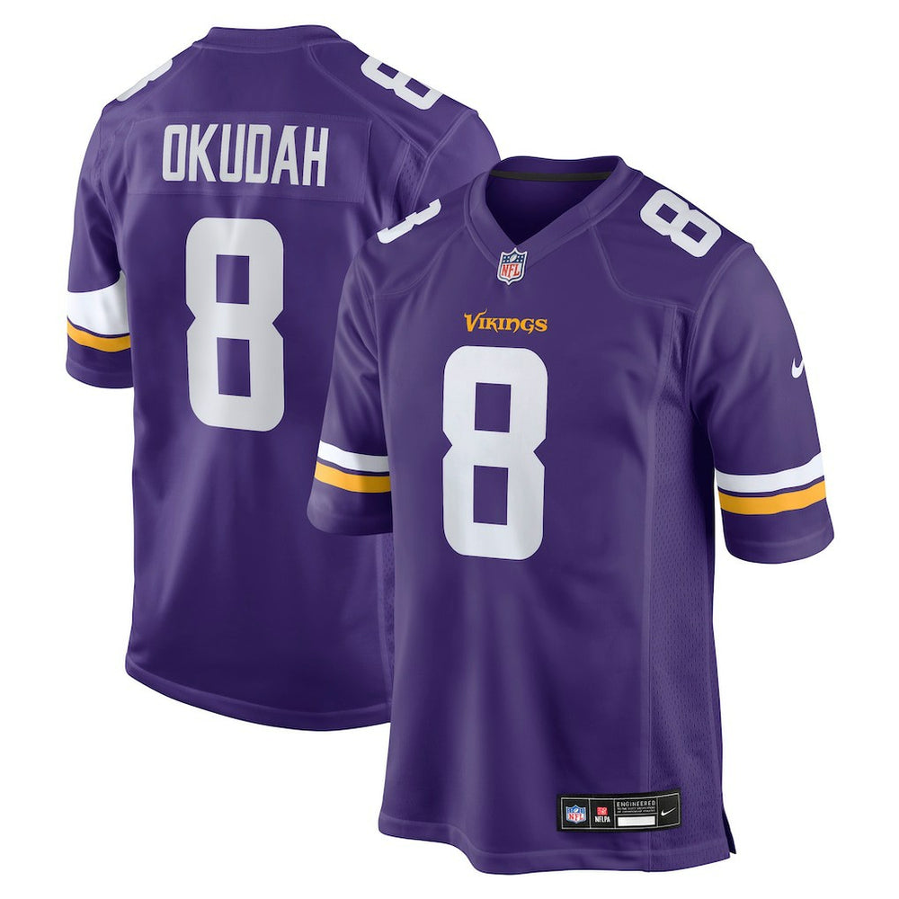 Jeff Okudah Minnesota Vikings Team Game Jersey - Purple for sale
