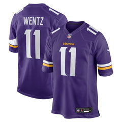 Carson Wentz Minnesota Vikings Team Game Jersey - Purple online
