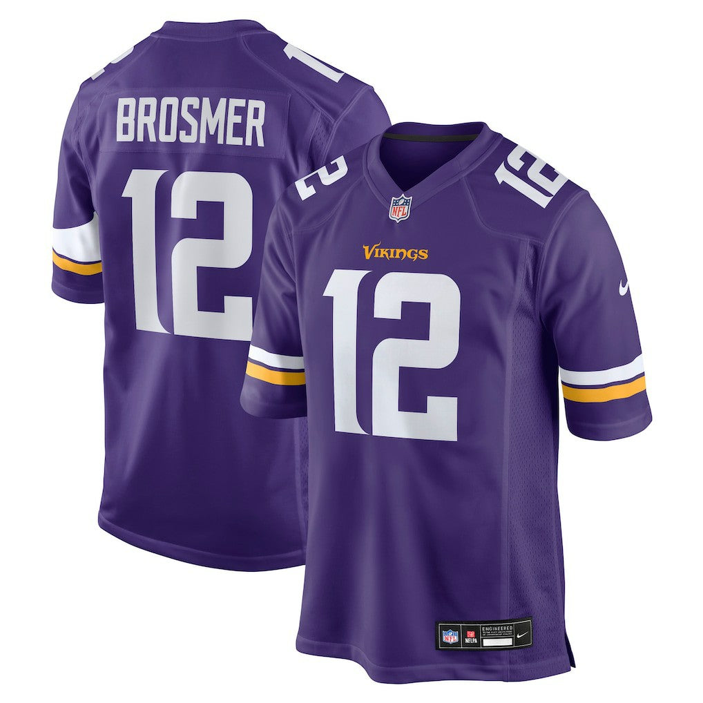 Max Brosmer Minnesota Vikings Team Game Jersey - Purple for sale