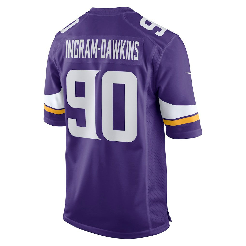 Tyrion Ingram-Dawkins Minnesota Vikings Team Game Jersey - Purple discount